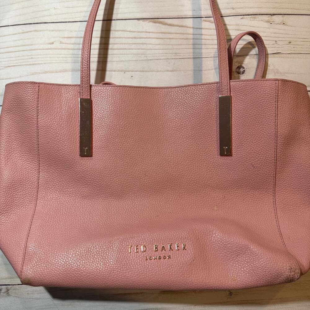 Ted Baker London Pink Leather Shopper Tote Bag